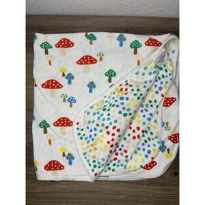 Stella Mccartney Baby Blanket Mushrooms Shrooms Infant 25.5x25.5 Inches